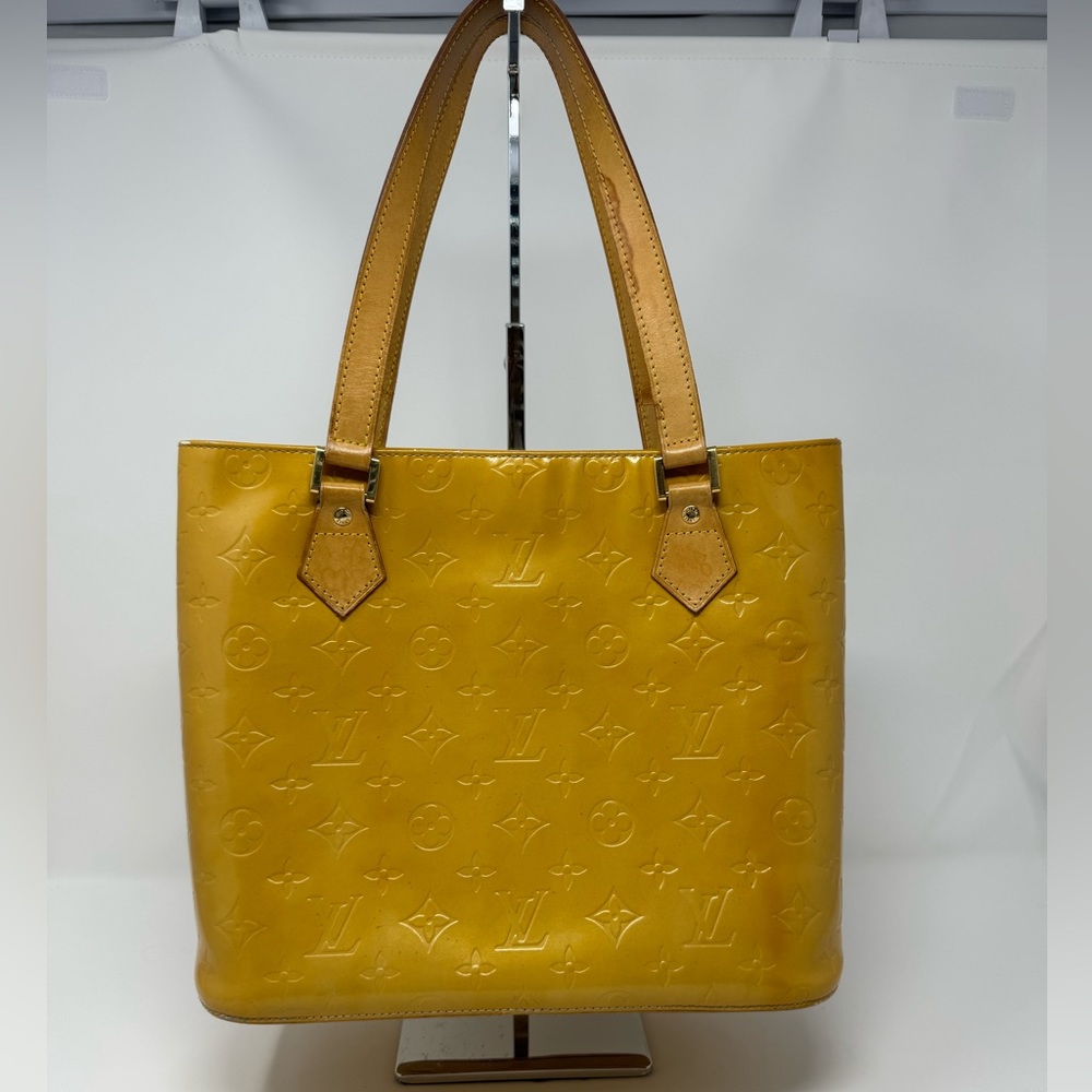 Louis Vuitton Vernis Houston Bag Mustard #TH0978